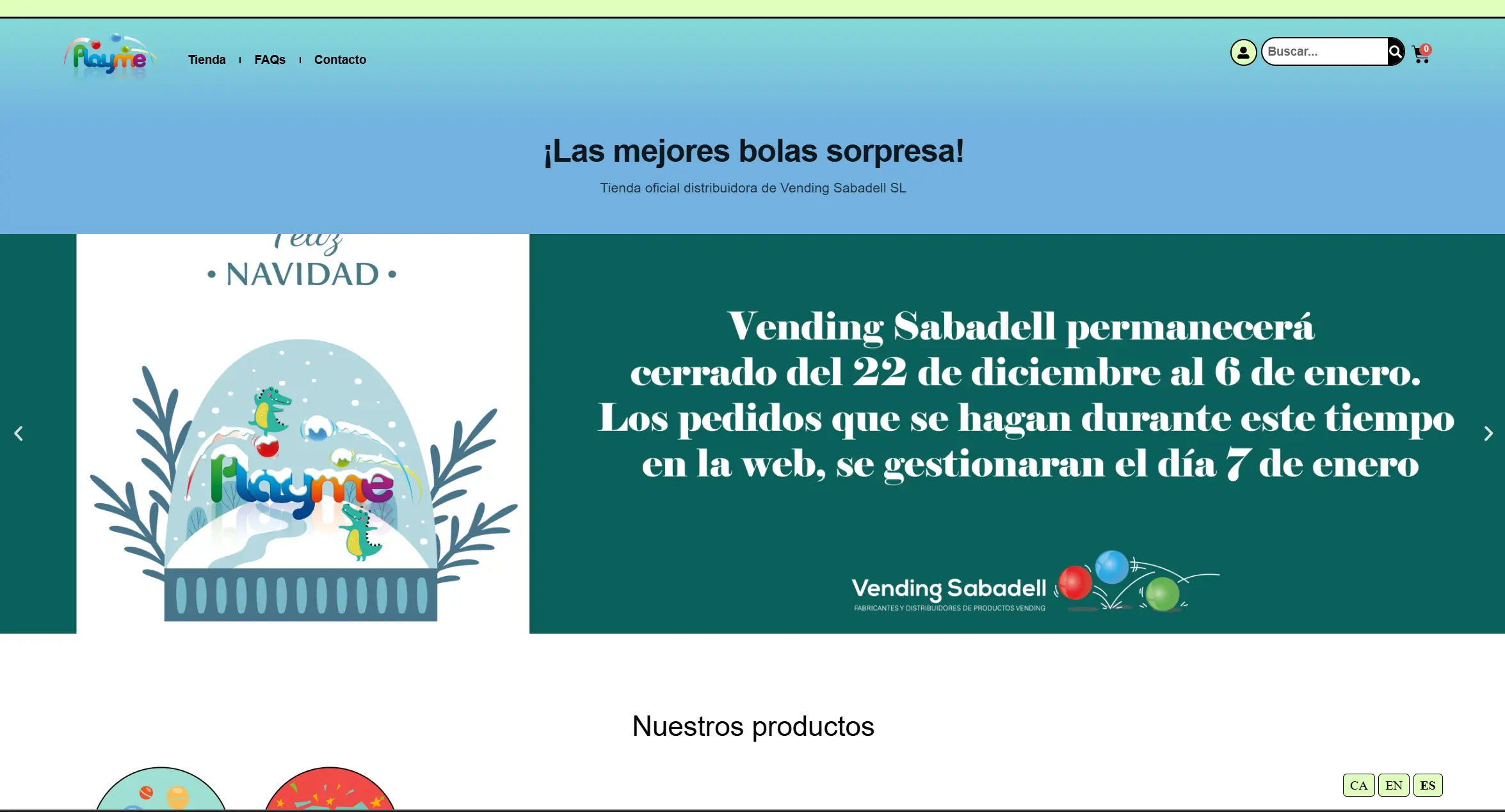 Playme Shop – Tienda oficial distribuidora de Vending Sabadell SL